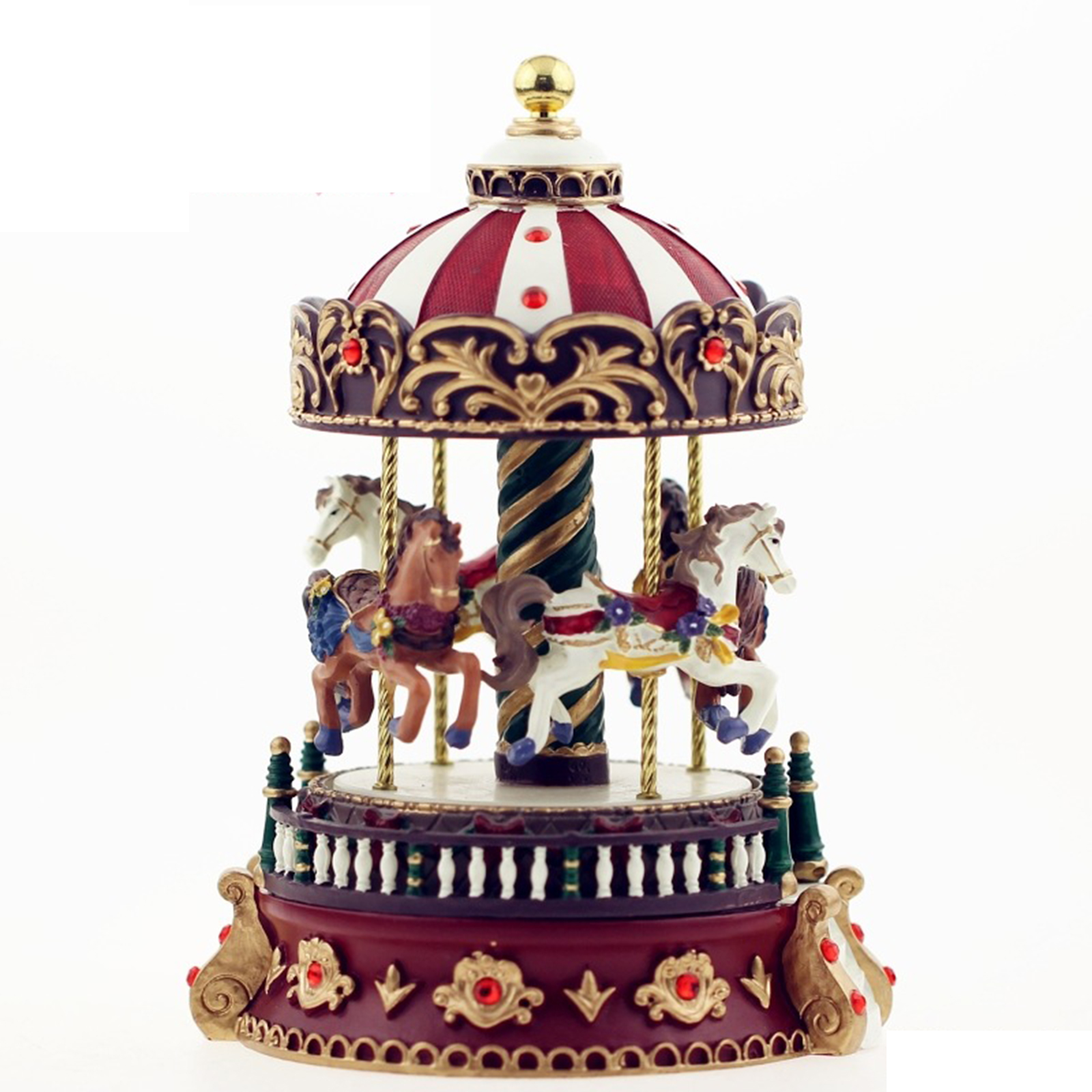 Snow Globe Musical - Carousel Music Box Christmas Gift Creative