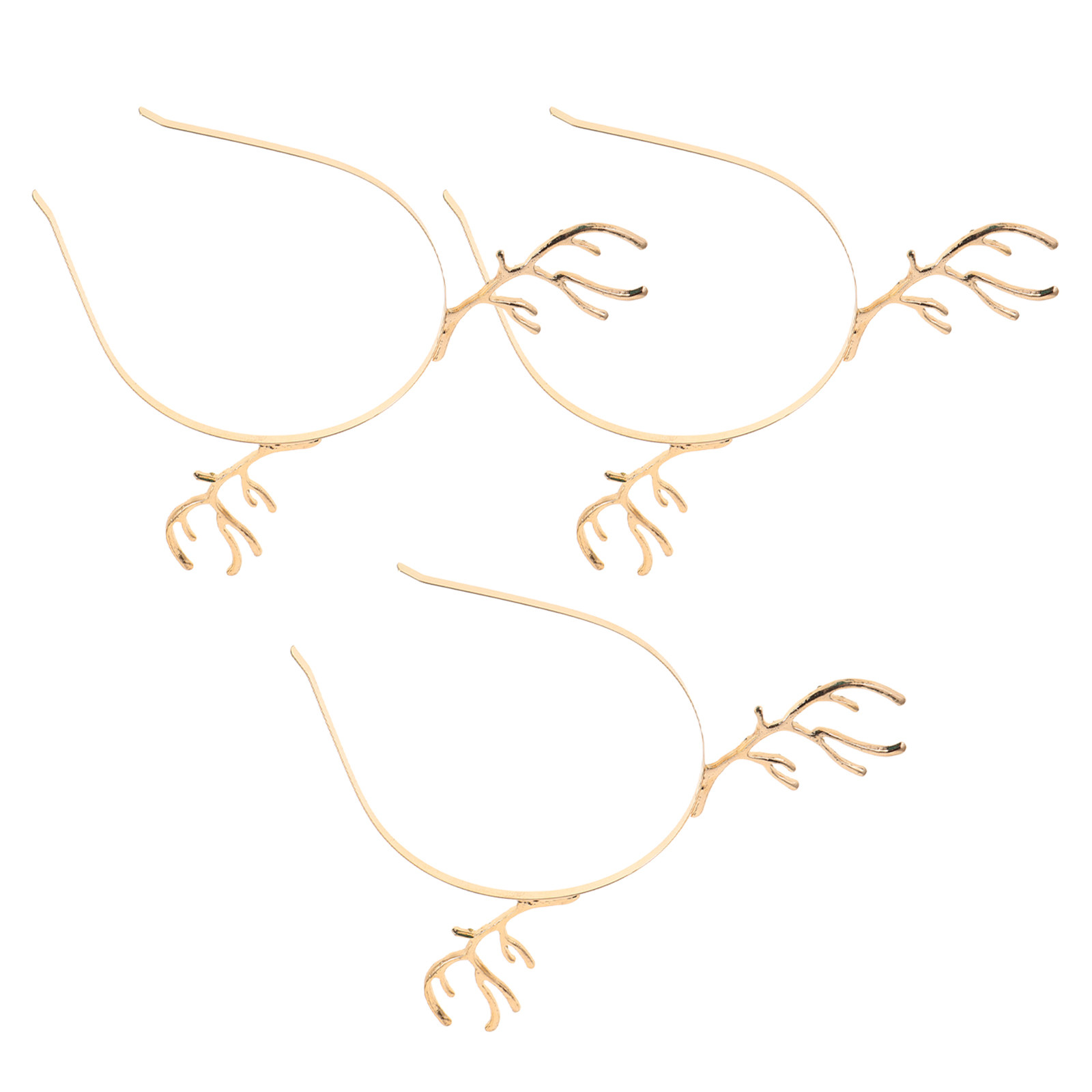 Reindeer Antlers Headband - 3Pcs Cute Deer Antlers Headband Holiday