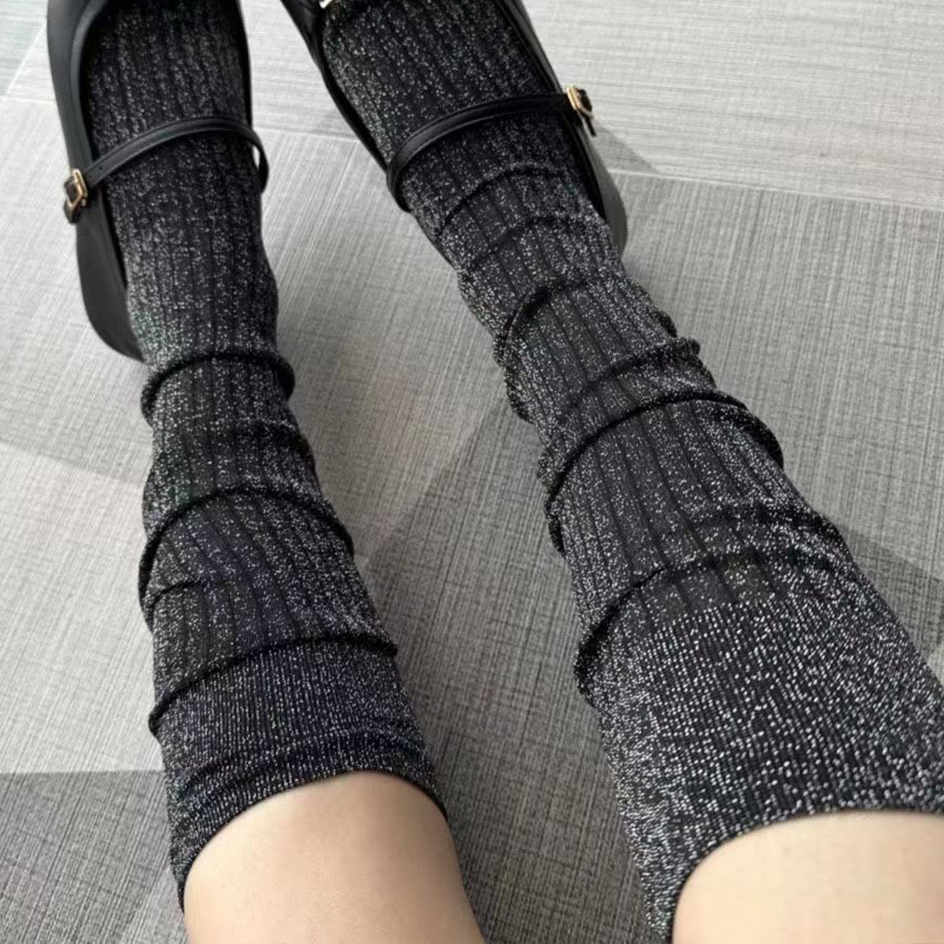 Christmas Stocking Hanging - Glitter Long Socks For Women Fashion