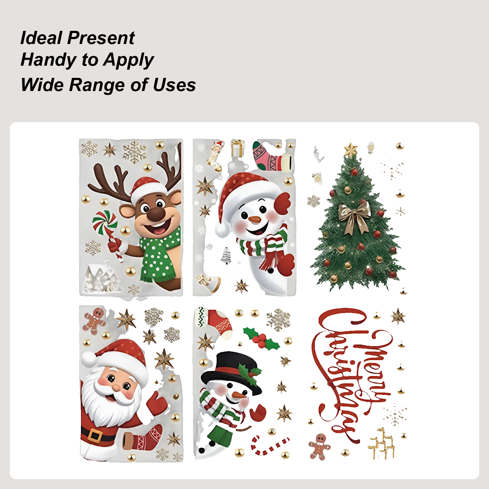 Christmas Window Decorations H - Snowflake Window Decal avis et prix