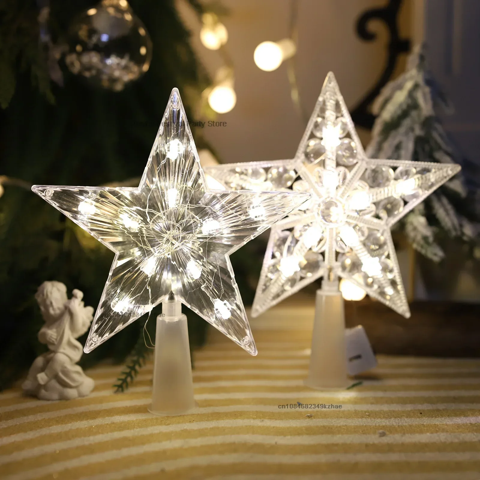 15CM LED Christmas Tree Orname - Star Tree Topper avis et prix