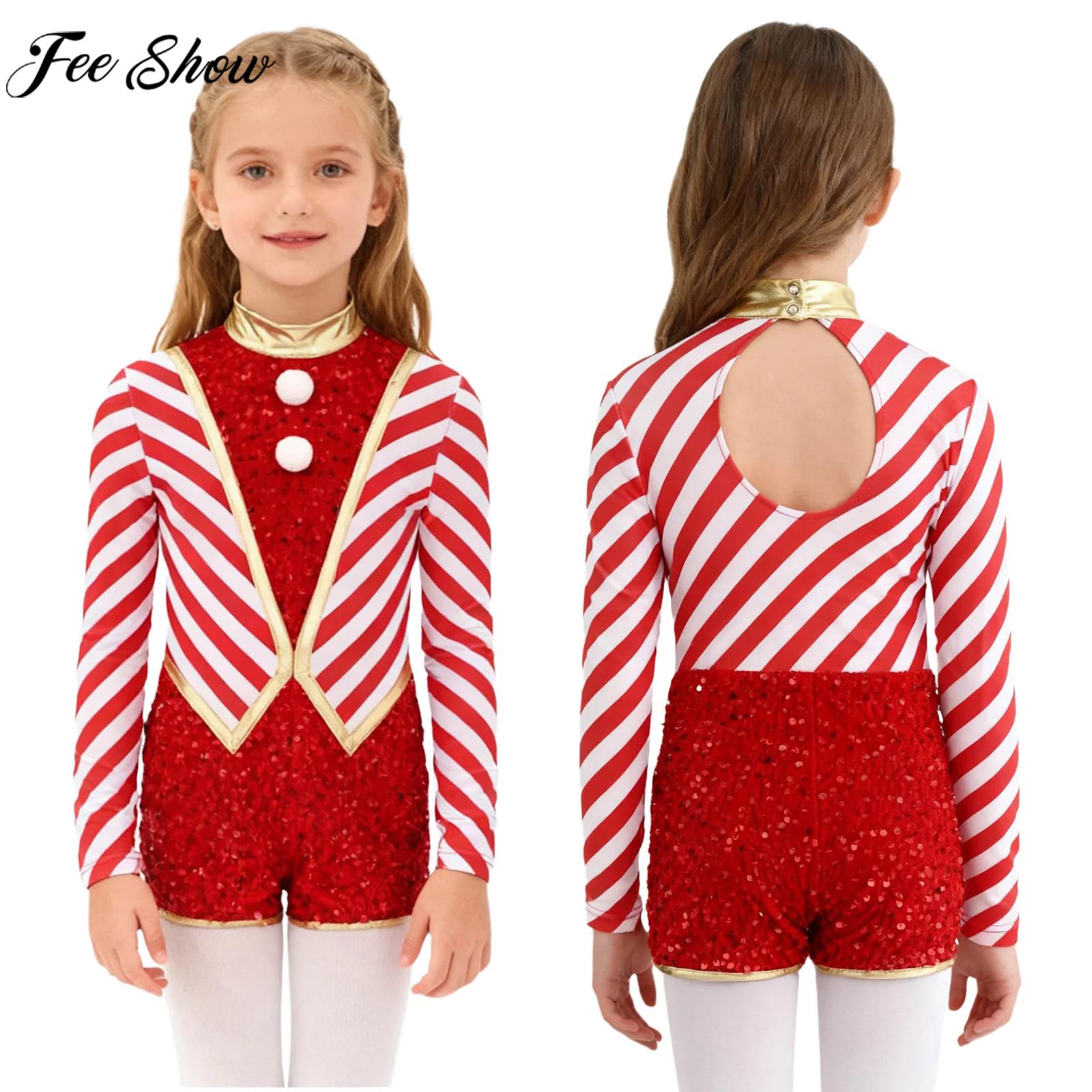 Kids Girls Long Sleeve Sequin  - Elf Costume Christmas avis et prix