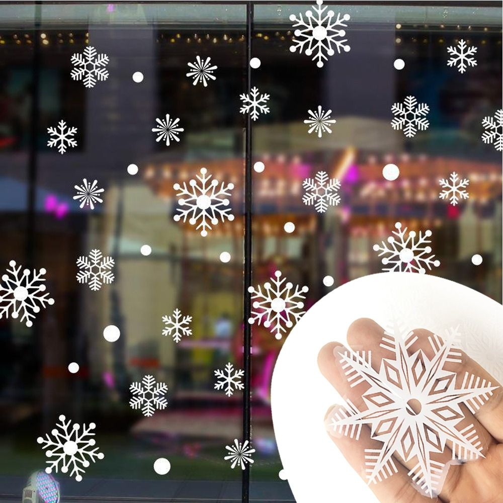 30pcs PVC Christmas Snowflakes - Snowflake Window Decal avis et prix