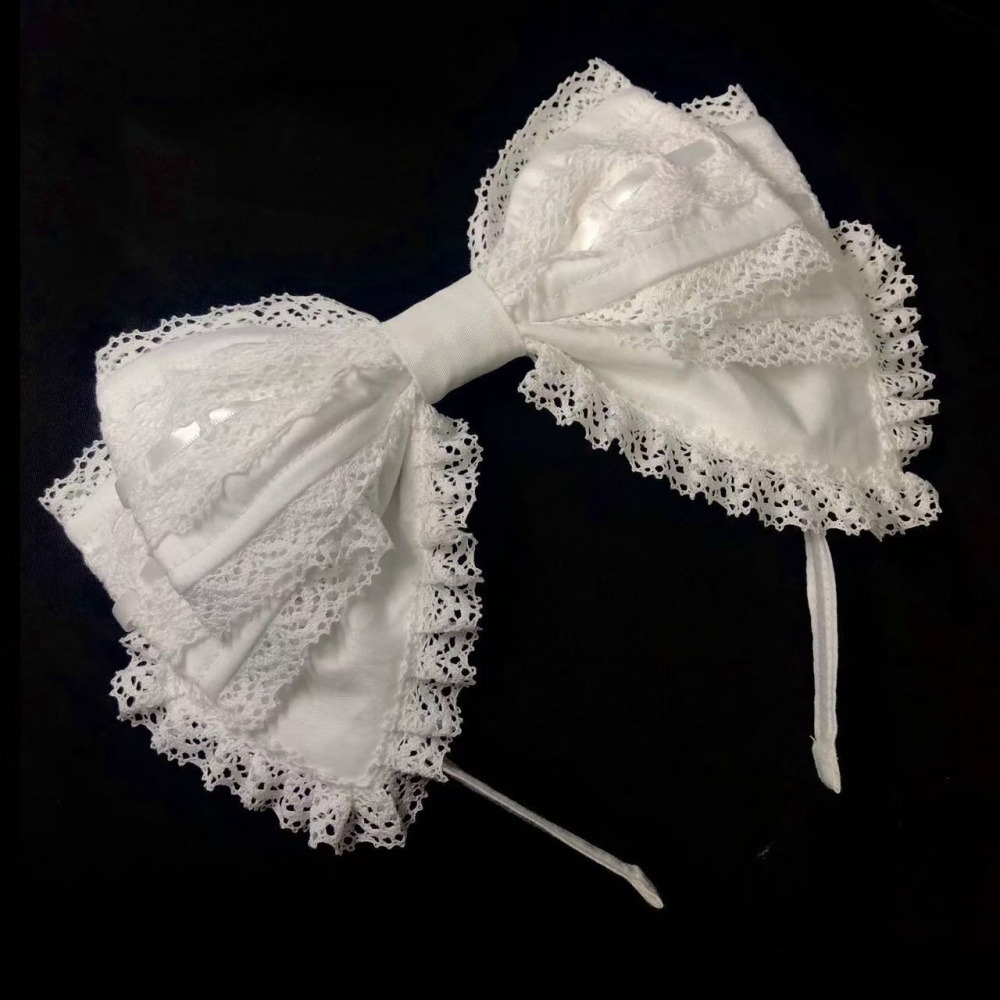 Y2K Lolita Lovely Lace Headban - Ribbon Bow Gift avis et prix