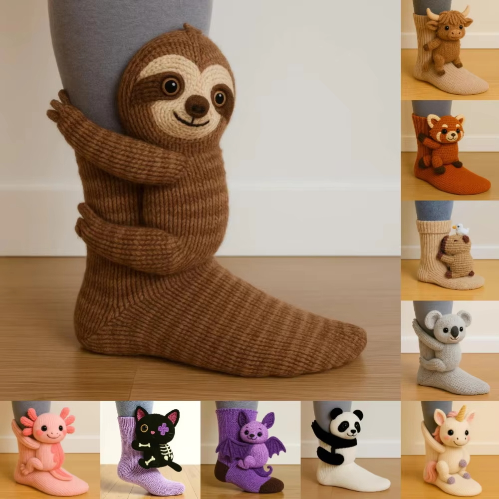 3D Knit Animal Sloth Socks for - Christmas Stocking Hanging avis et prix