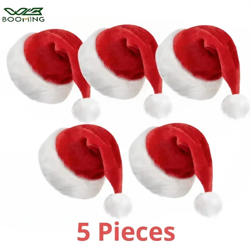 5/1PCS Christmas Hat Plush Adu - Santa Hat Plush avis et prix