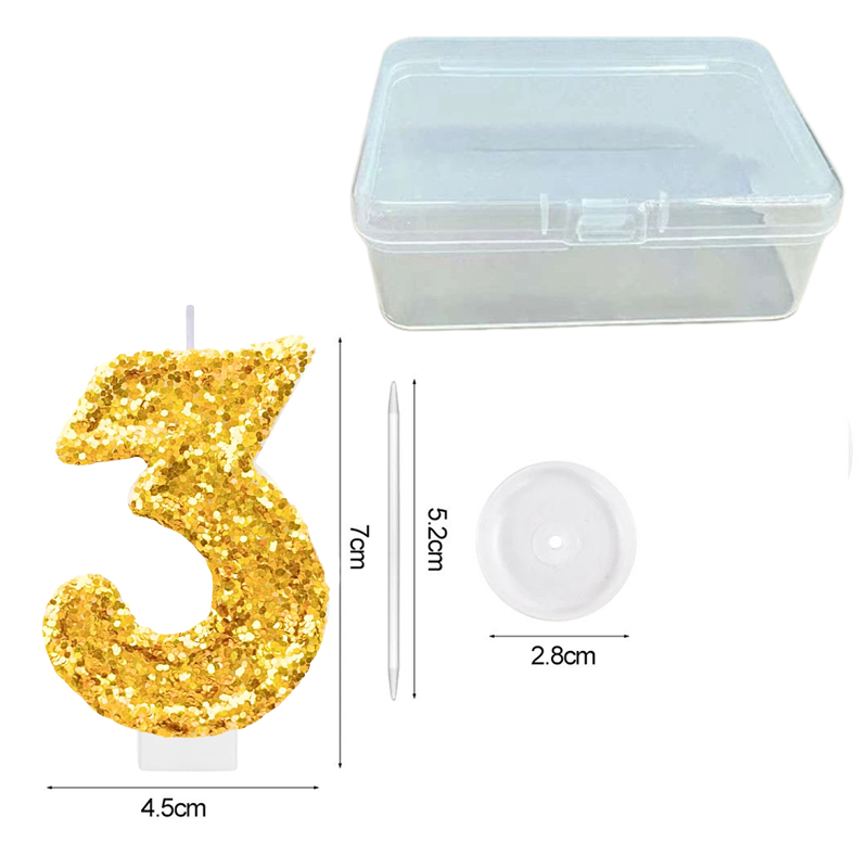 Digital Birthday Candle Gold C - Holiday Candle Set avis et prix