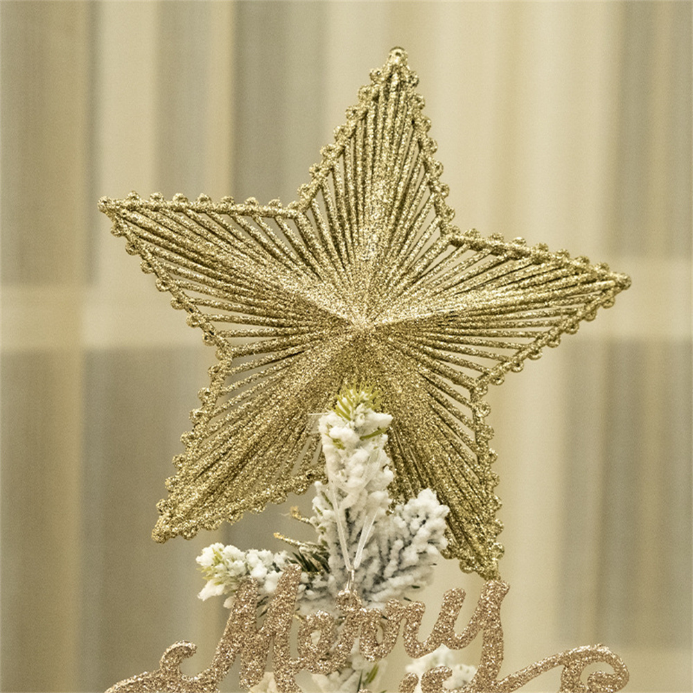 Gold Glitter Christmas Tree To - Star Tree Topper avis et prix