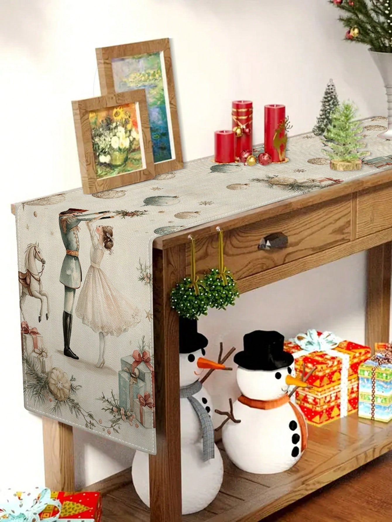 1pc Christmas Nutcracker & Bal - Christmas Table Runner avis et prix