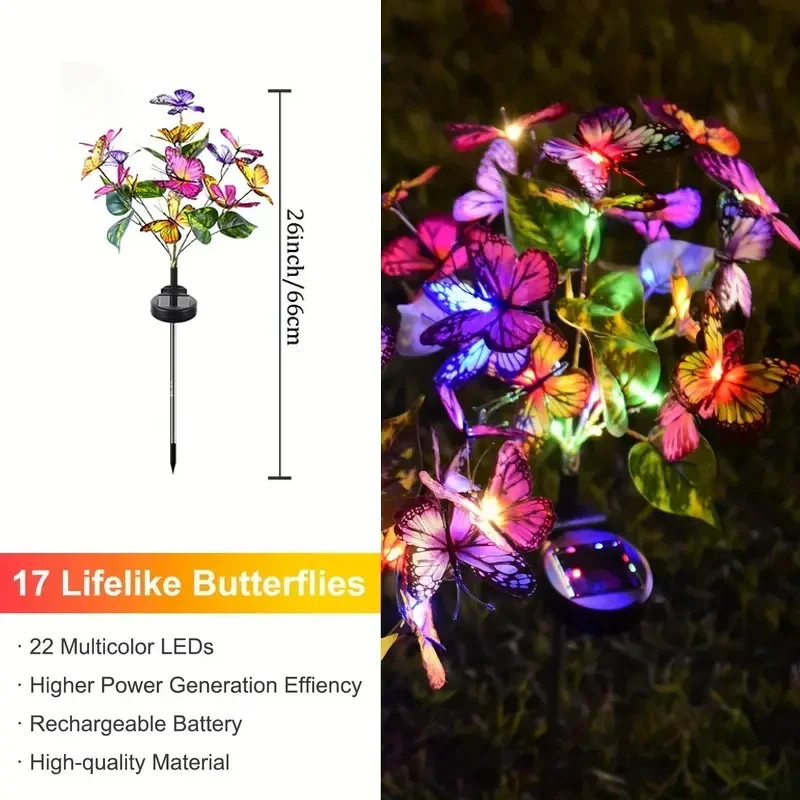 Solar LED Butterfly Garden Lig - Christmas Lights Outdoor avis et prix