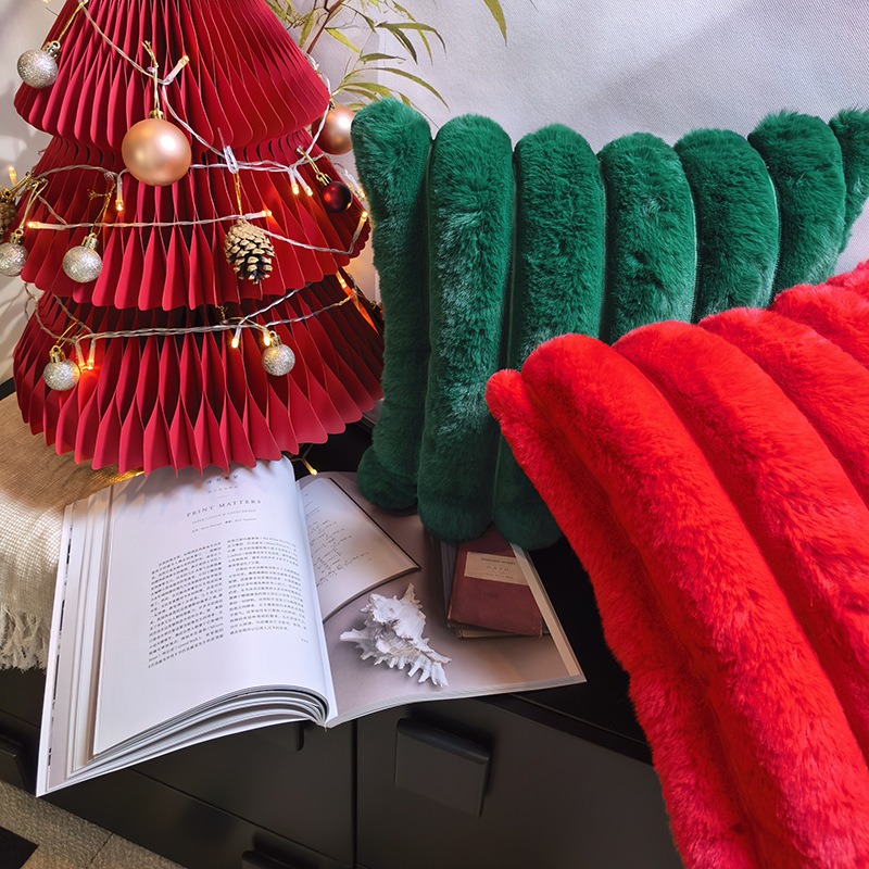 Christmas green imitation rabb - Christmas Throw Blanket avis et prix