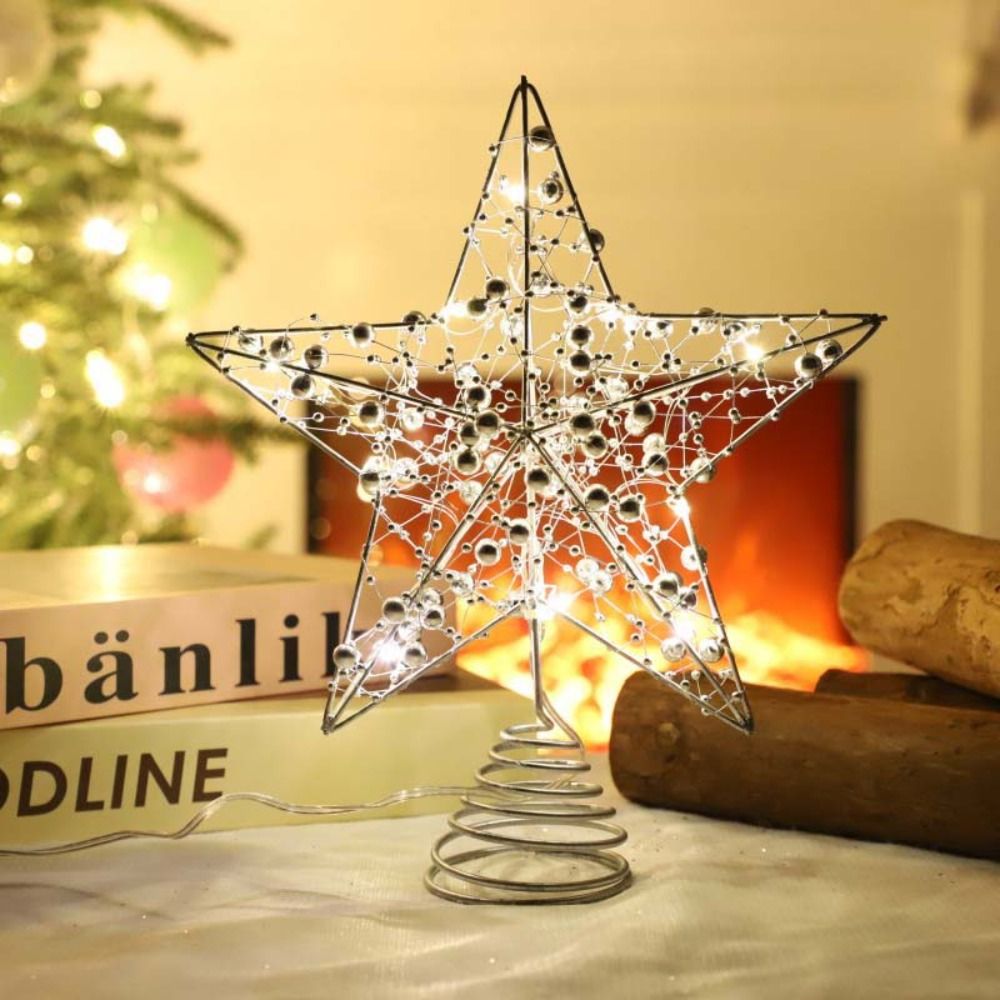 Gold/Silver LED Christmas Tree - Star Tree Topper avis et prix