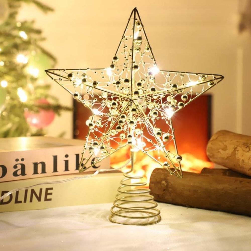 Gold/Silver LED Christmas Tree - Star Tree Topper avis et prix