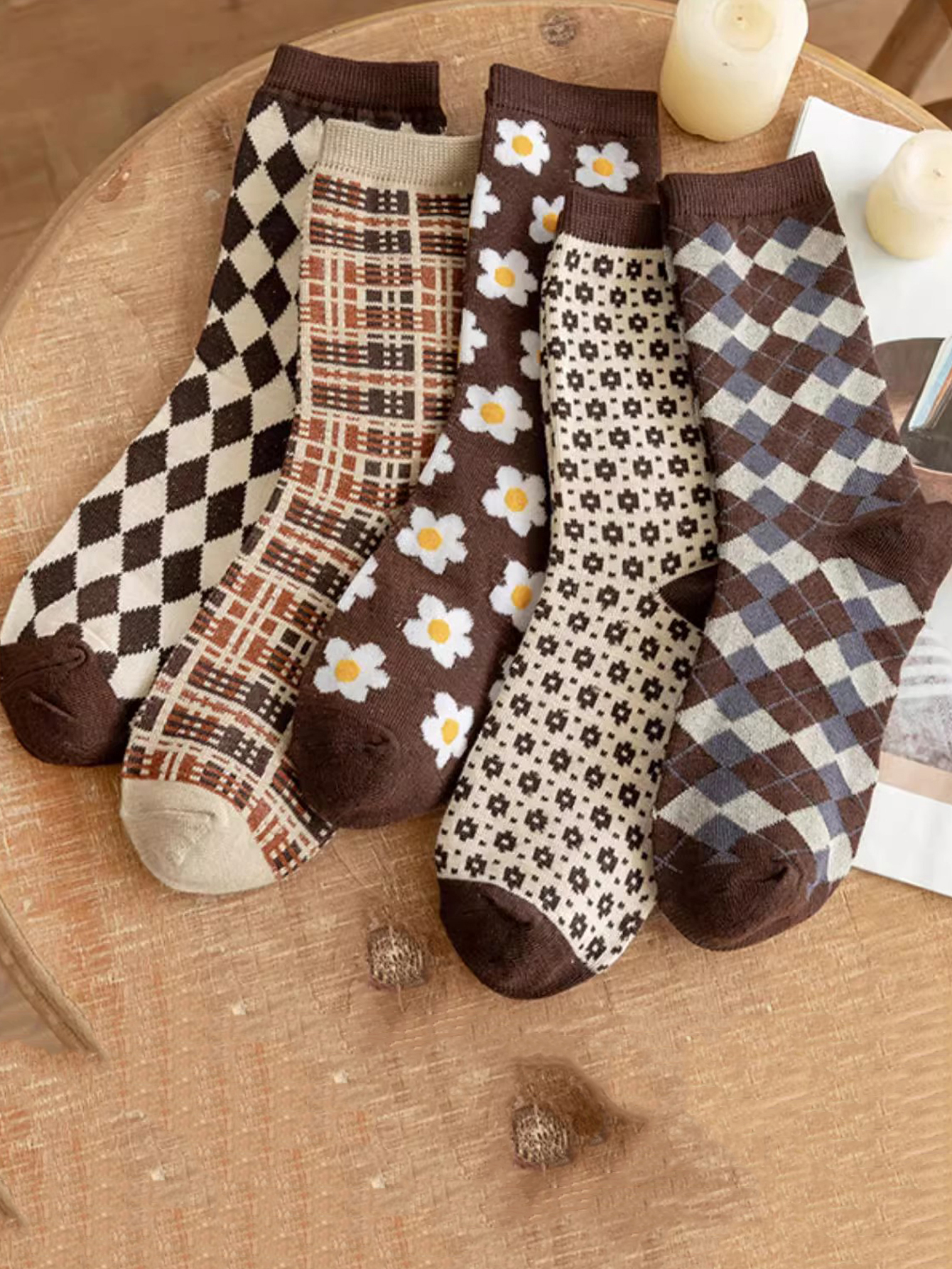 5 Pairs Women  Argyle Comforta - Christmas Throw Blanket avis et prix