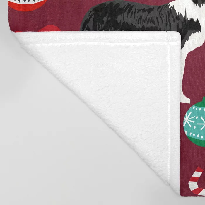 Border Collie Christmas Stocki - Christmas Throw Blanket avis et prix