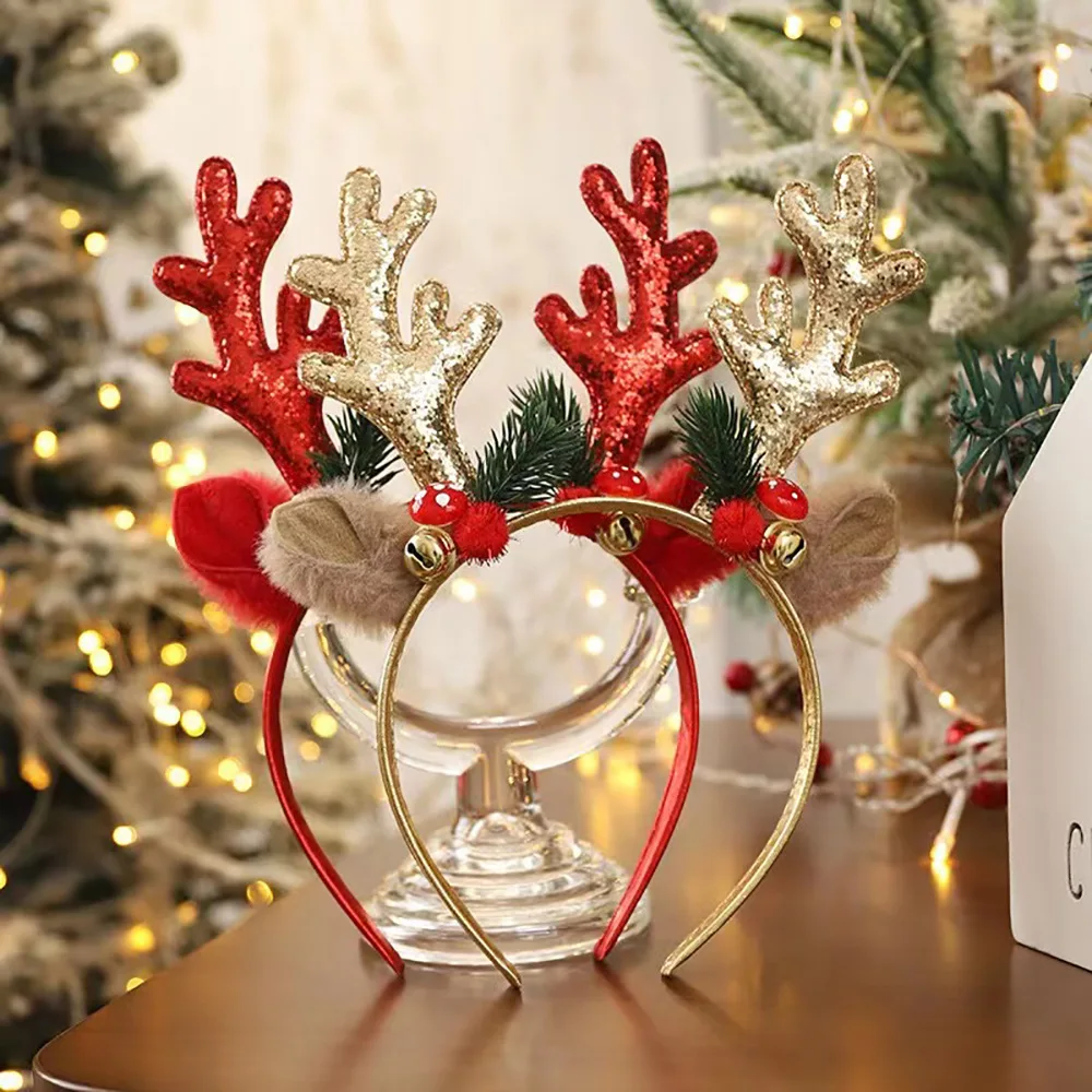 ！Christmas Glitter Deer Antler - Reindeer Antlers Headband avis et prix