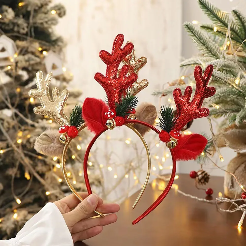 ！Christmas Glitter Deer Antler - Reindeer Antlers Headband avis et prix