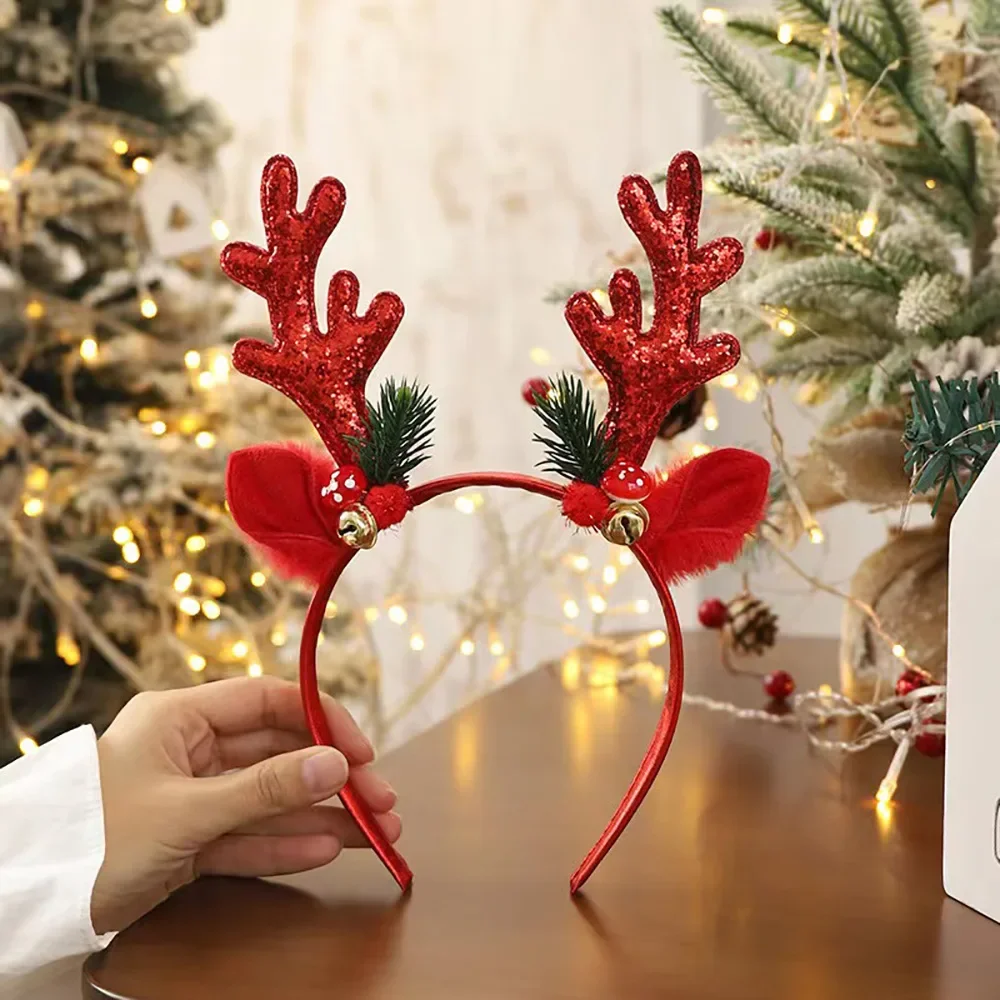 ！Christmas Glitter Deer Antler - Reindeer Antlers Headband avis et prix