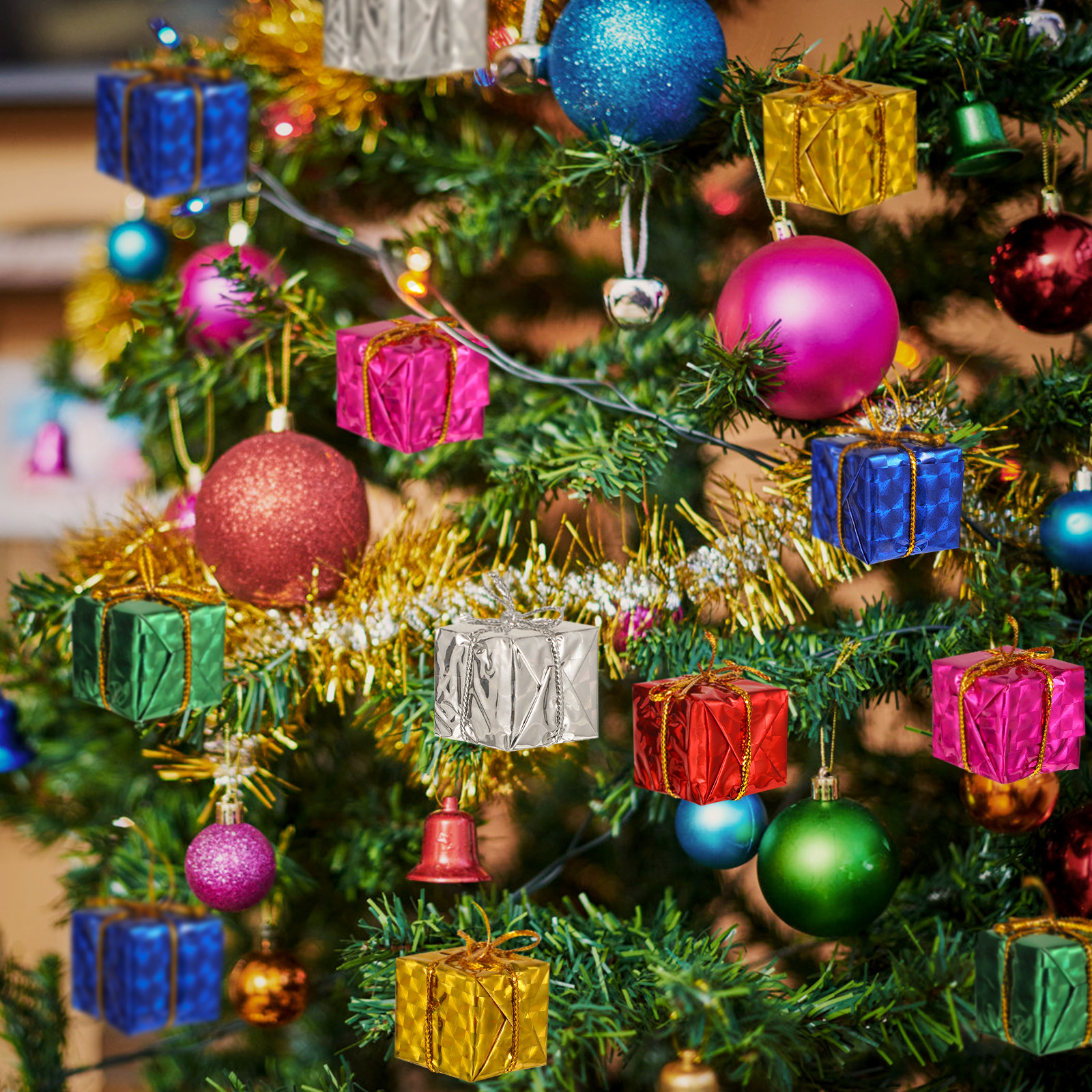 24Pcs Christmas Tree Hanging D - Gift Box Wrap Set avis et prix