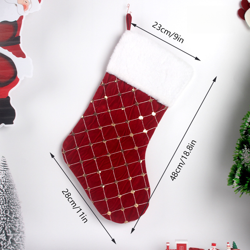 Christmas Stocking Soft Faux F - Christmas Stocking Hanging avis et prix