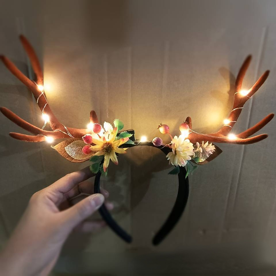 Reindeer Antlers Light up Head - Reindeer Antlers Headband avis et prix