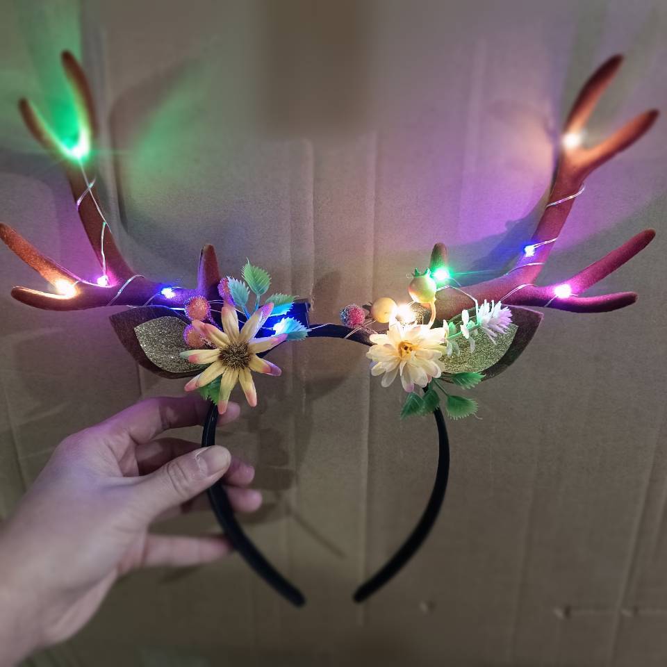 Reindeer Antlers Light up Head - Reindeer Antlers Headband avis et prix