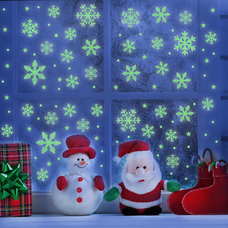 Christmas Luminous Snowflake W - Snowflake Window Decal avis et prix