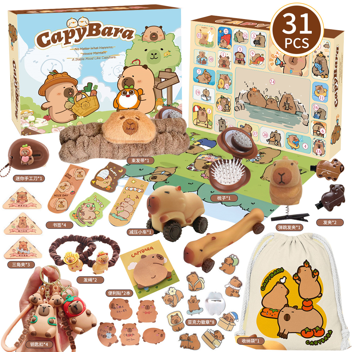 New Capybara Theme Christmas A - Advent Calendar Gift avis et prix