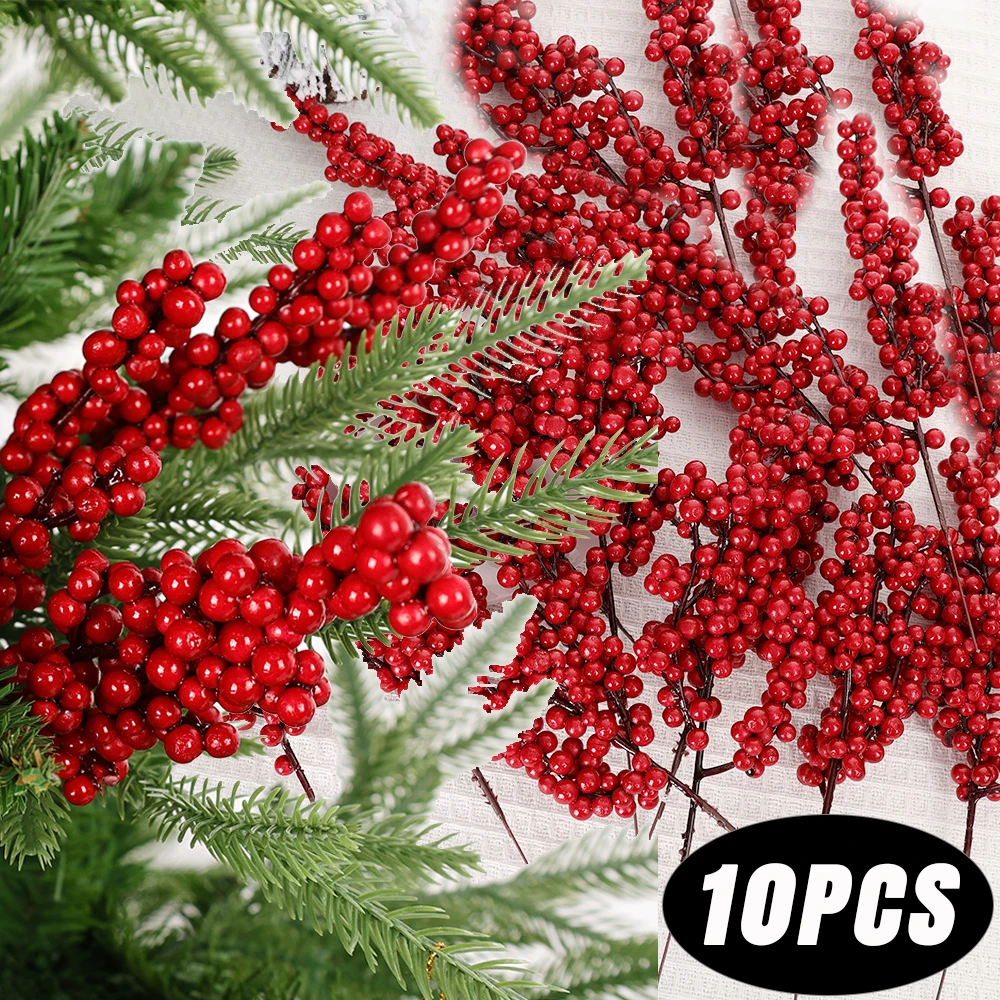 10/1Pcs Artificial Red Berries - Christmas Tree Artificial avis et prix