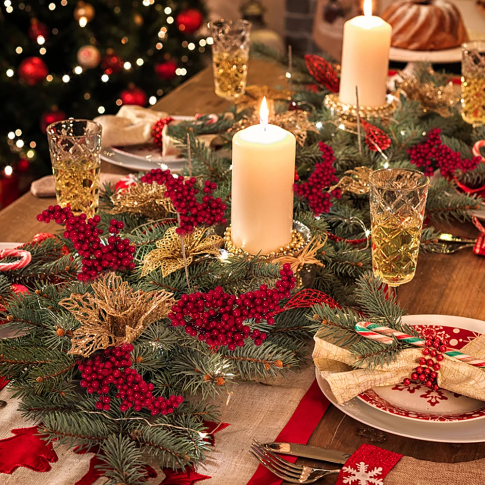 10/1Pcs Artificial Red Berries - Christmas Tree Artificial avis et prix