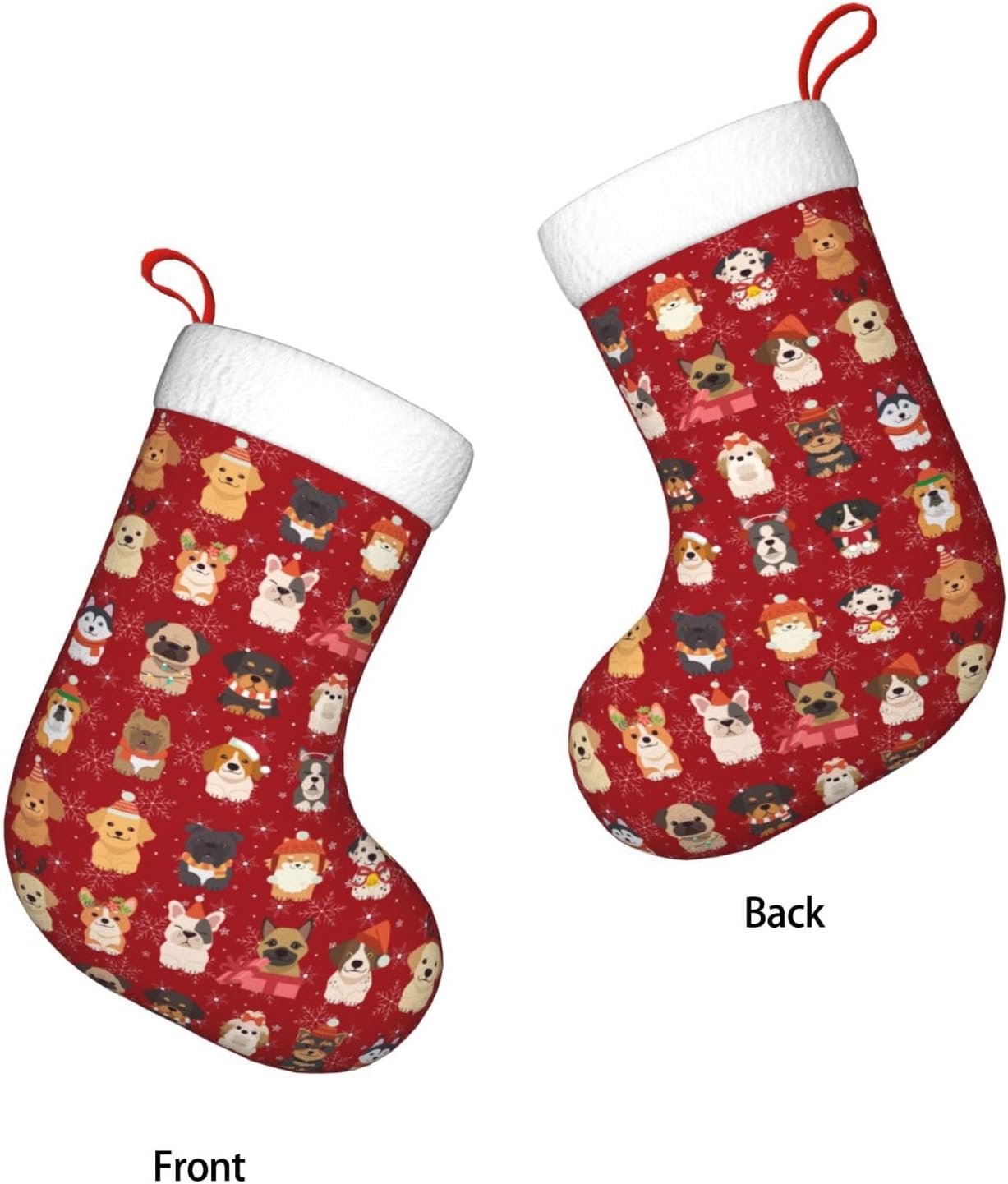 Cute Christmas Dogs Christmas  - Christmas Stocking Hanging avis et prix