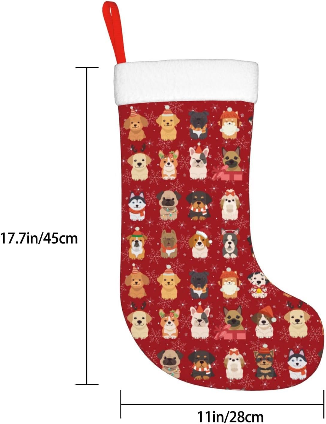 Cute Christmas Dogs Christmas  - Christmas Stocking Hanging avis et prix
