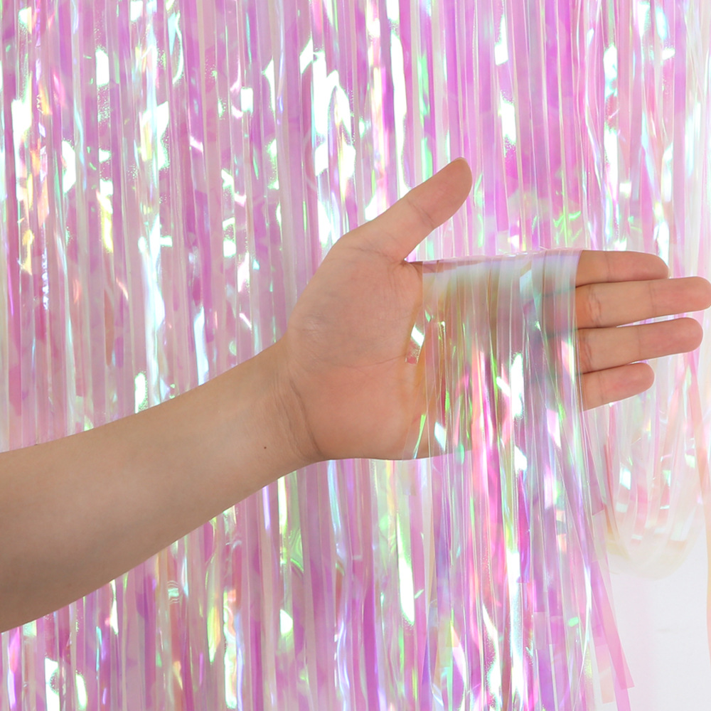 2M 3M Party Backdrop Curtains  - Tinsel Garland Decoration avis et prix