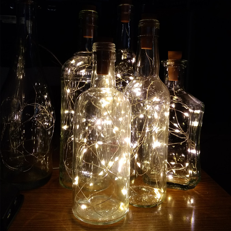 6pcs 20led Wine Bottle with Co - Led Fairy String Lights avis et prix