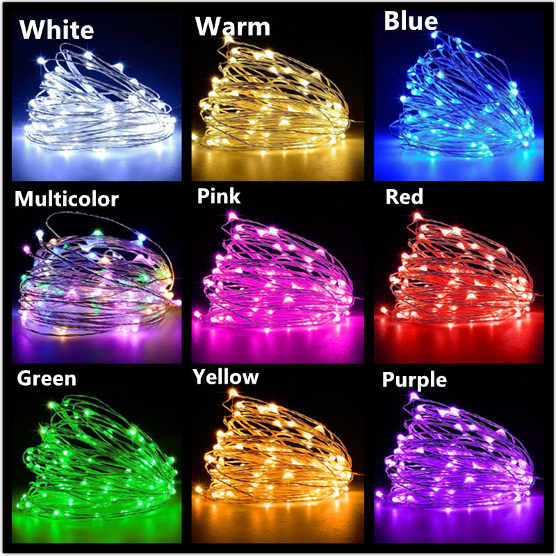 10M 5M 3M 2M Copper Wire LED T - Tinsel Garland Decoration avis et prix