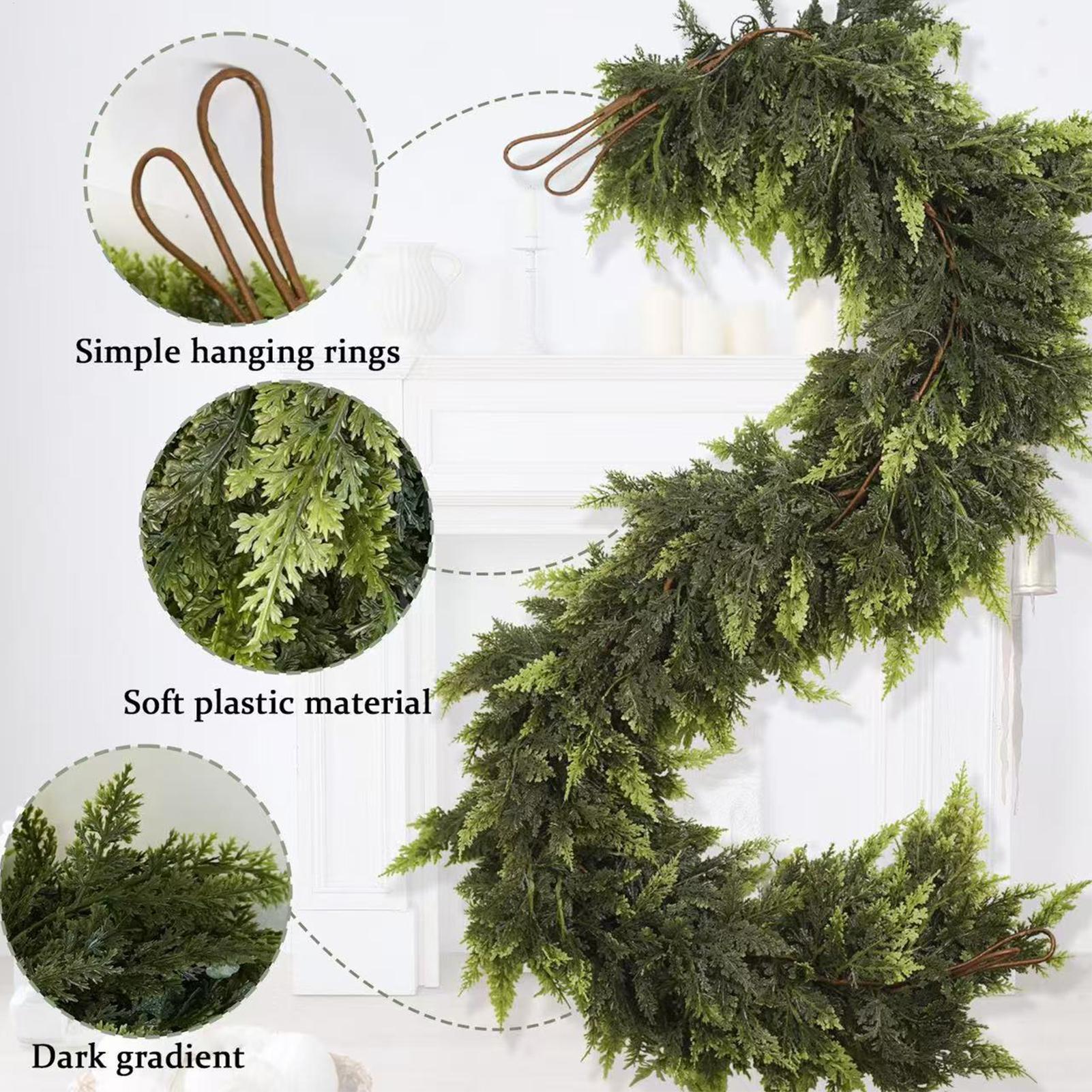 Christmas Garlands Artificial  - Christmas Wreath Fake avis et prix