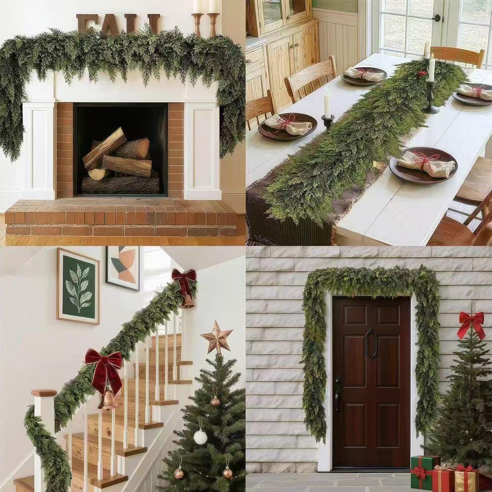 Christmas Garlands Artificial  - Christmas Wreath Fake avis et prix
