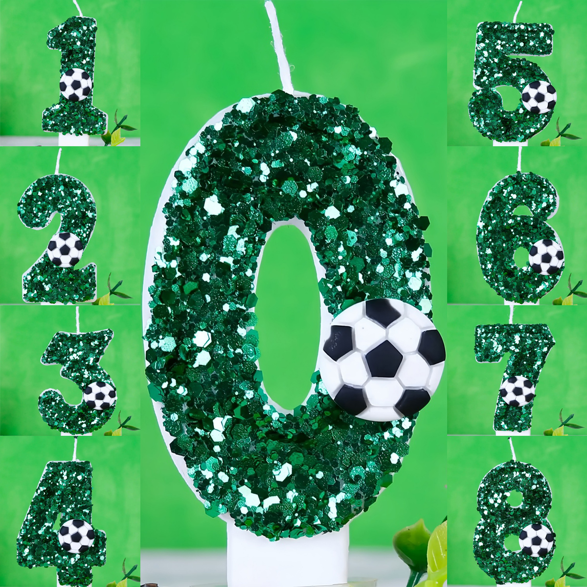 Boy Series 3D Green Football B - Holiday Candle Set avis et prix