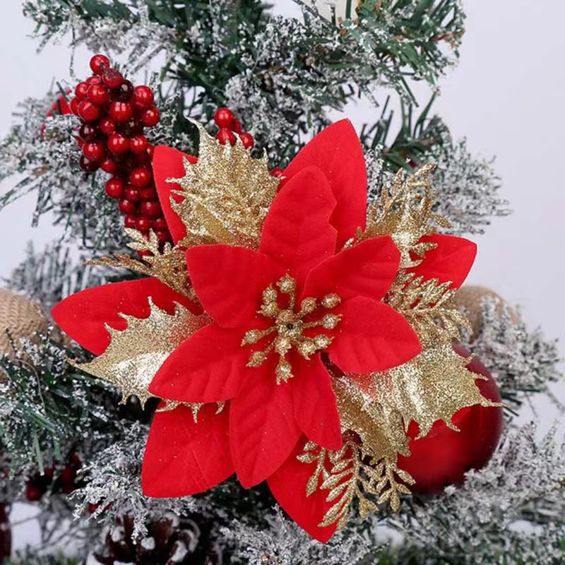 5PCS Christmas Flowers Christm - Christmas Tree Artificial avis et prix