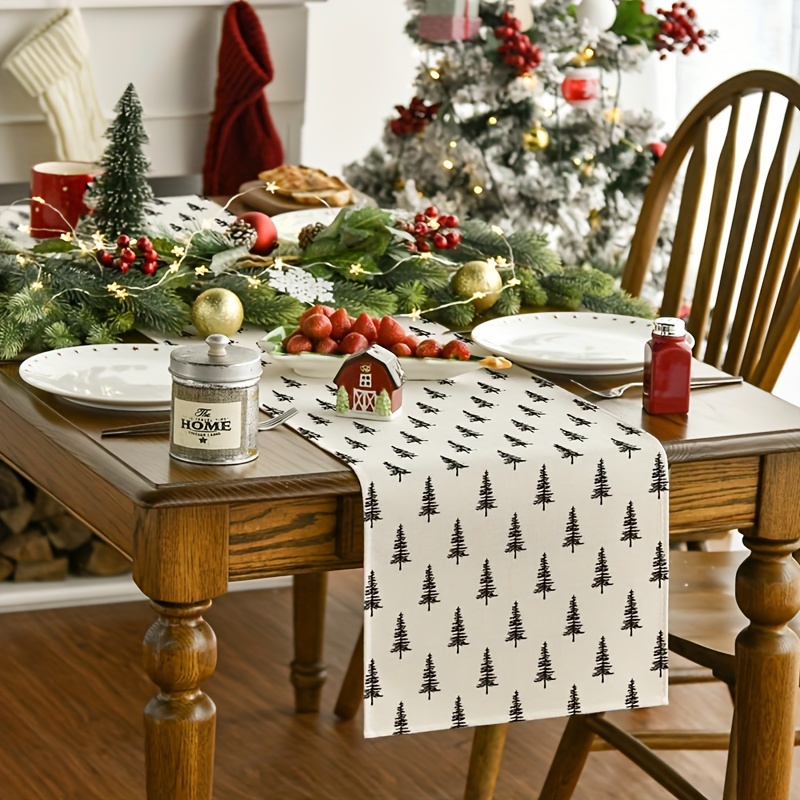 Simple Christmas Tree Table Ru - Christmas Table Runner avis et prix