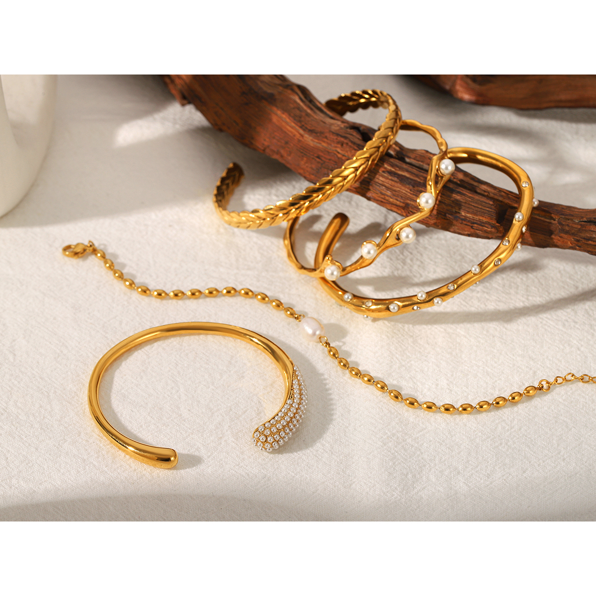 18K Gold Plated Stainless Stee - Gift Box Wrap Set avis et prix