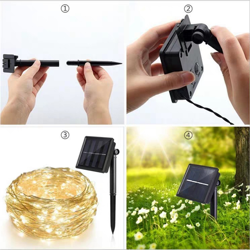 ONCE Solar Powered Lights 200  - Led Fairy String Lights avis et prix