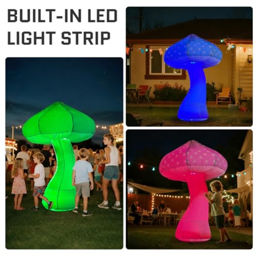 8Feet Giant Inflatable Mushroo - Christmas Lights Outdoor avis et prix