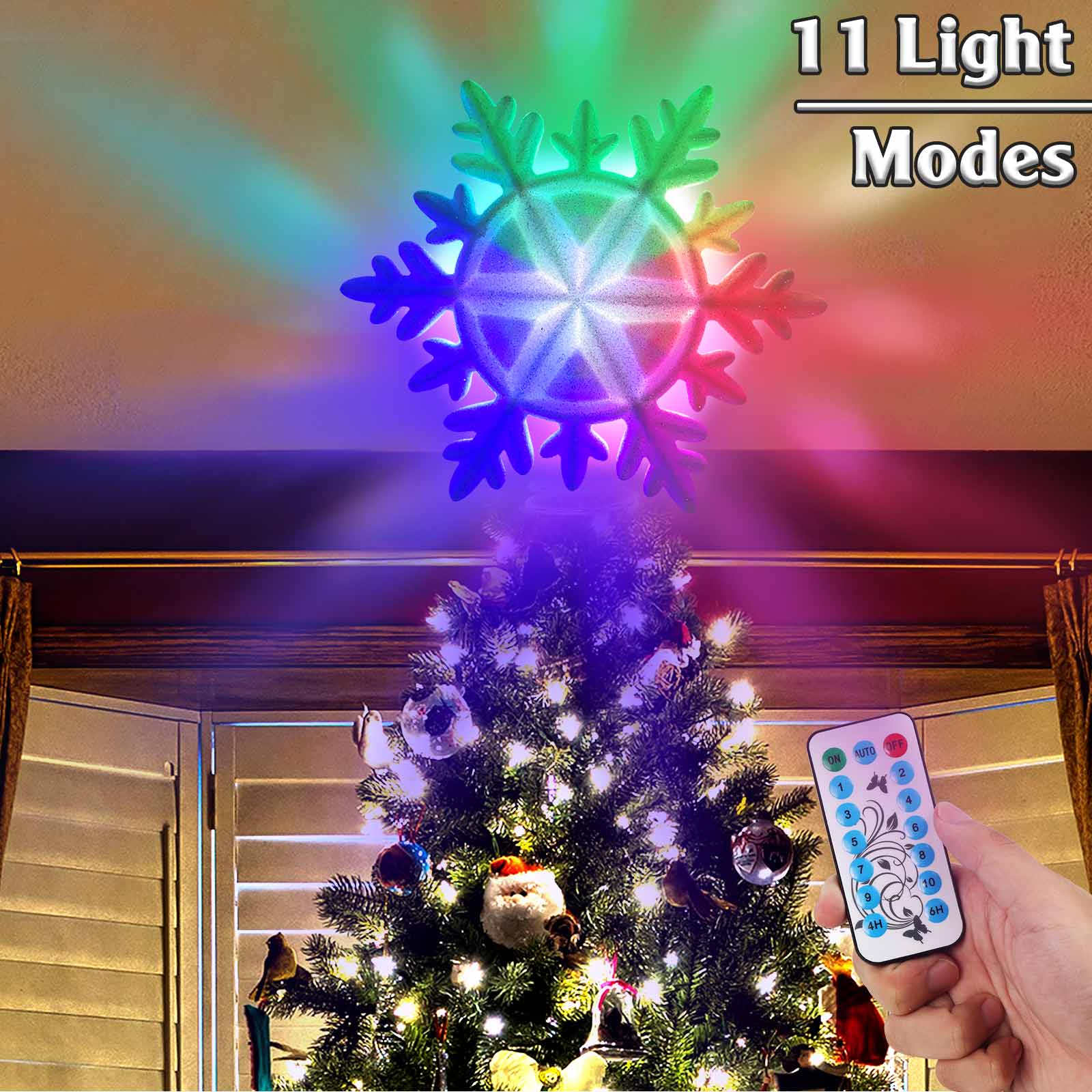 OurWarm Lighted Christmas Tree - Star Tree Topper avis et prix
