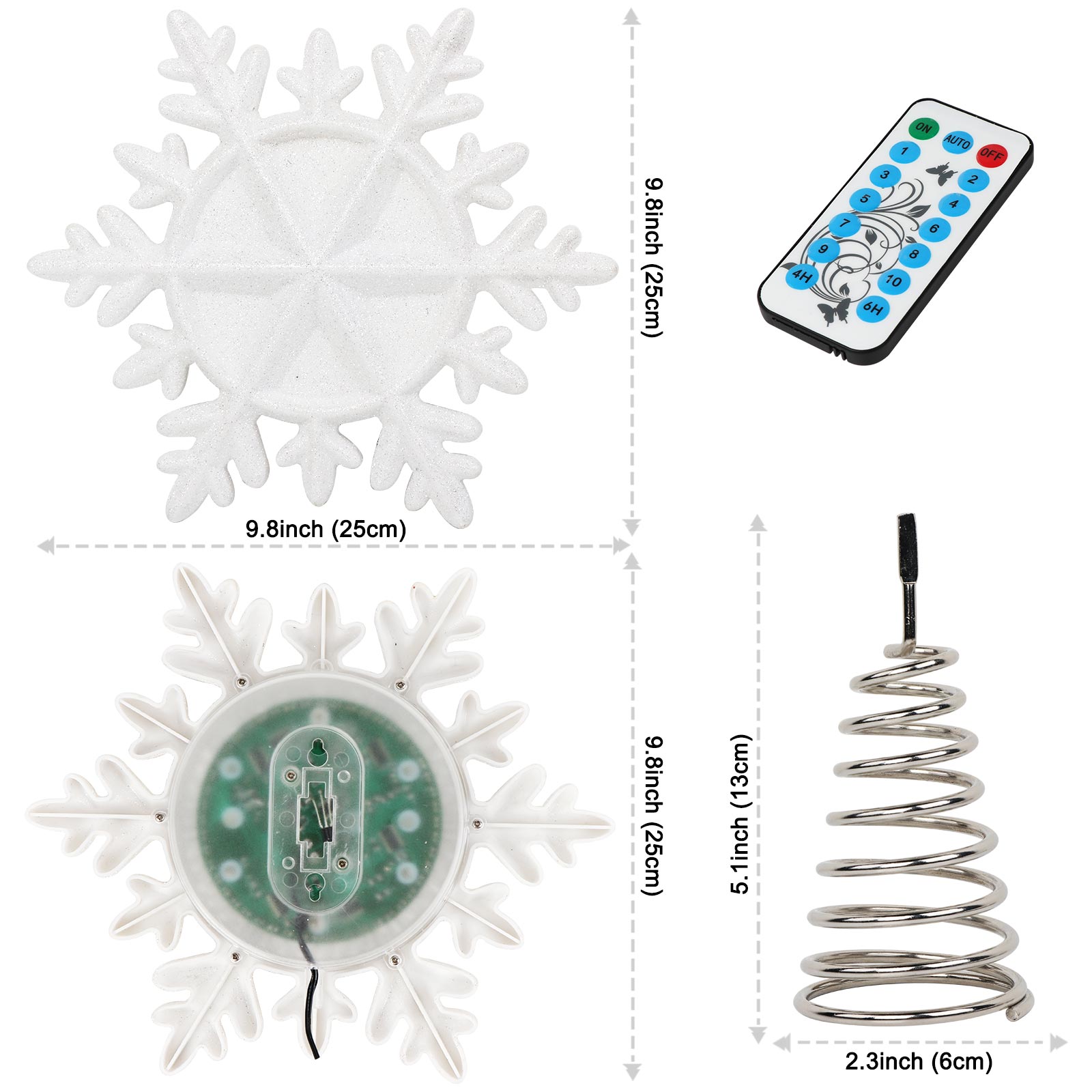 OurWarm Lighted Christmas Tree - Star Tree Topper avis et prix