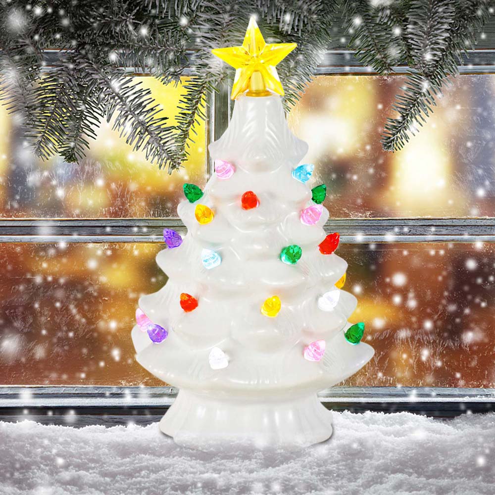 7 Inch Ceramic Christmas Villa - Star Tree Topper avis et prix