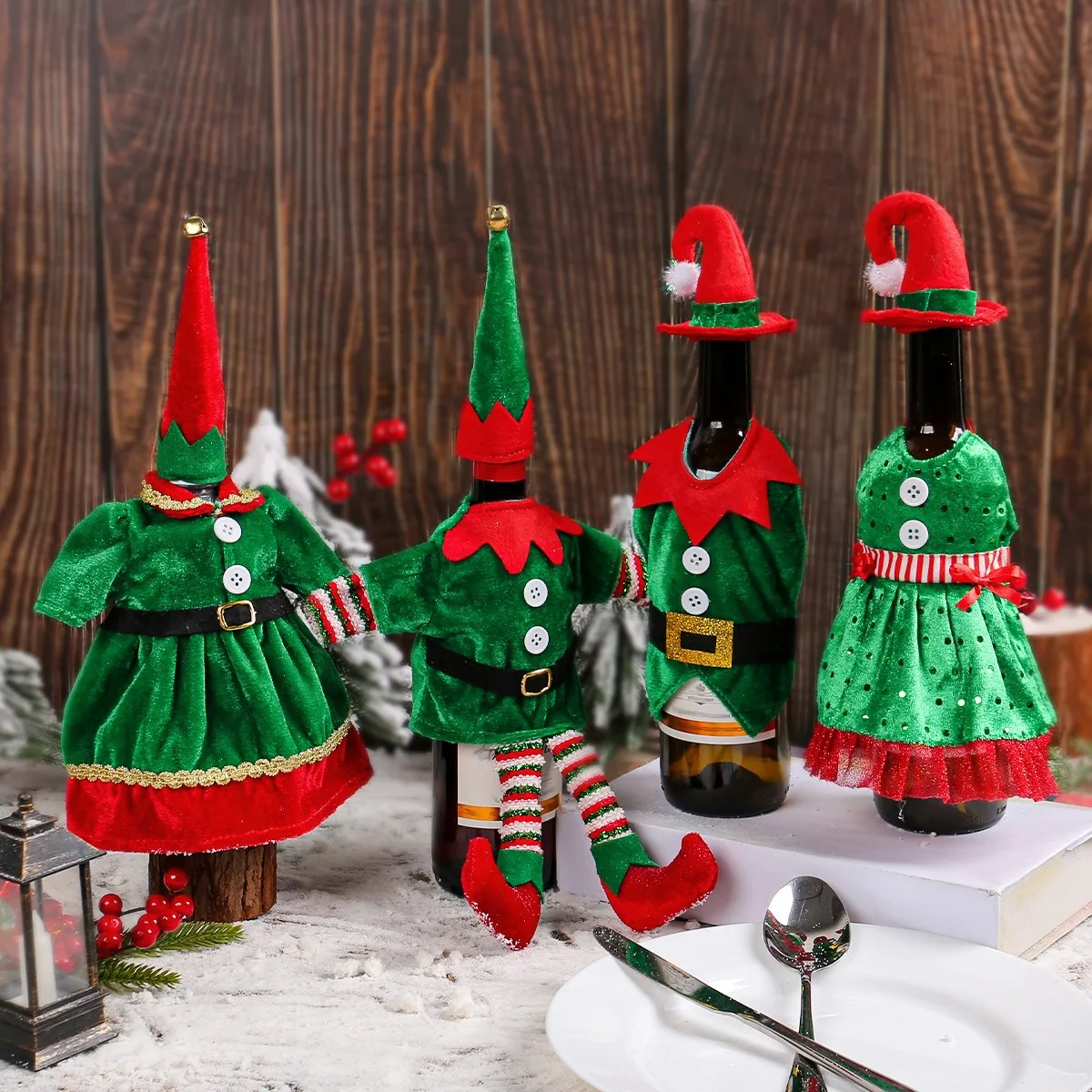 Christmas Cute Elf Wine Bottle - Elf Costume Christmas avis et prix