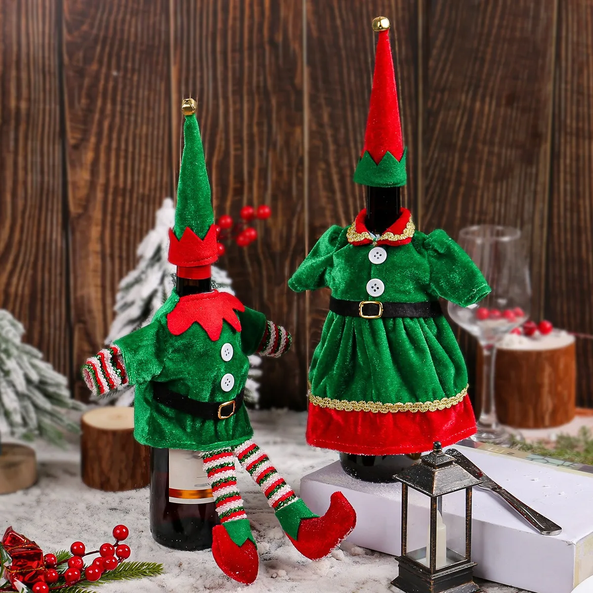 Christmas Cute Elf Wine Bottle - Elf Costume Christmas avis et prix