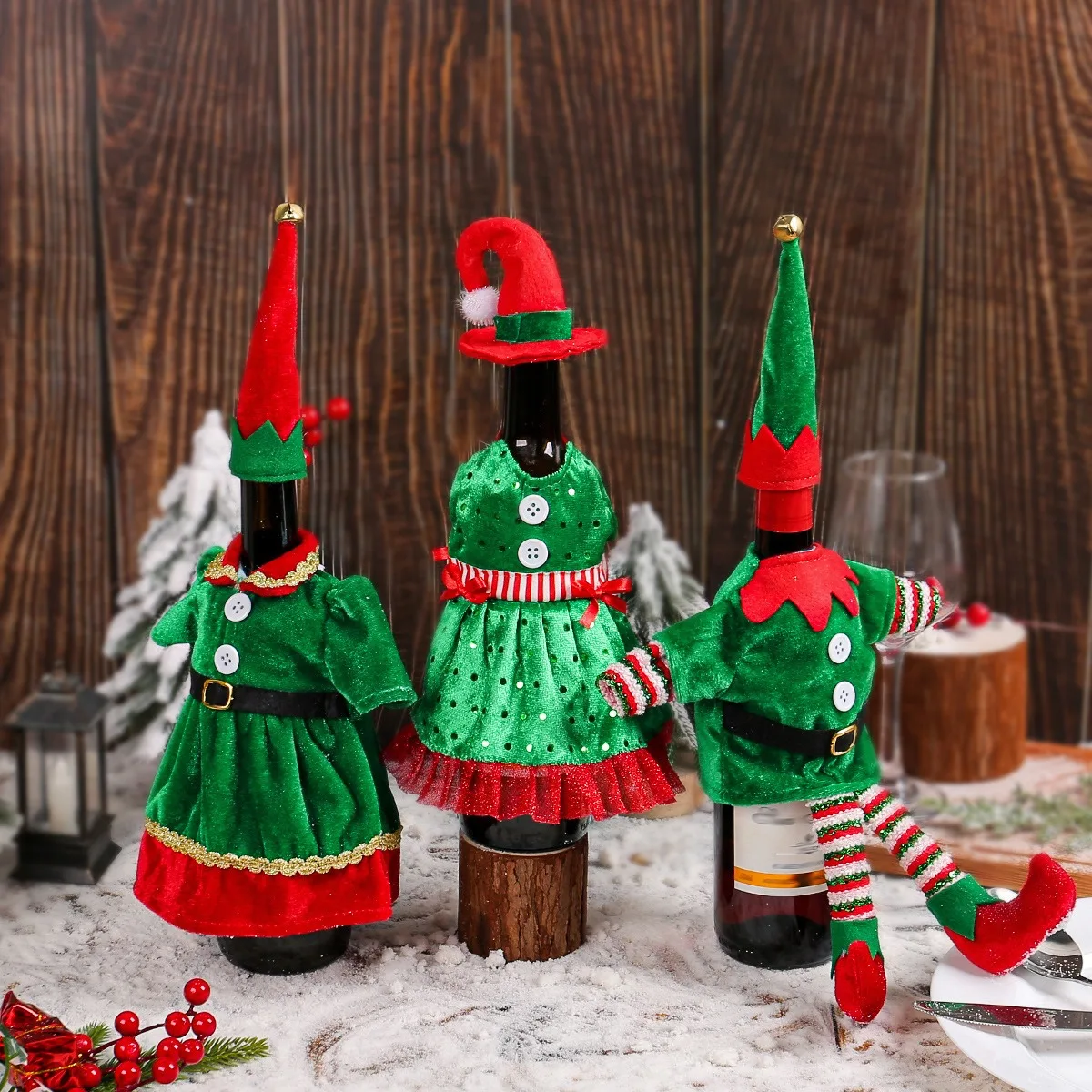 Christmas Cute Elf Wine Bottle - Elf Costume Christmas avis et prix