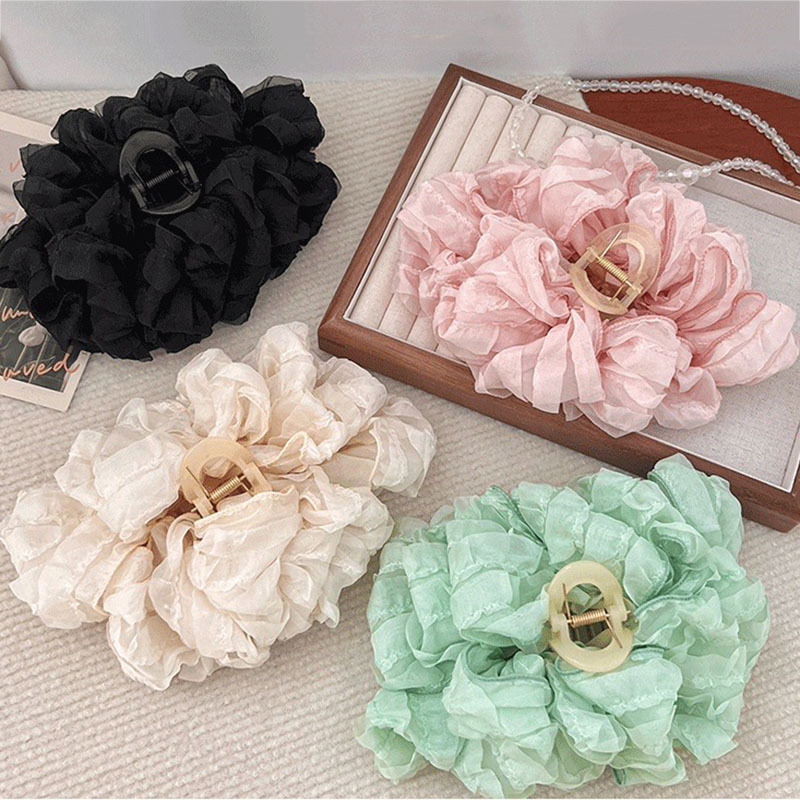 New Large Chiffon Bow Hair Cla - Ribbon Bow Gift avis et prix